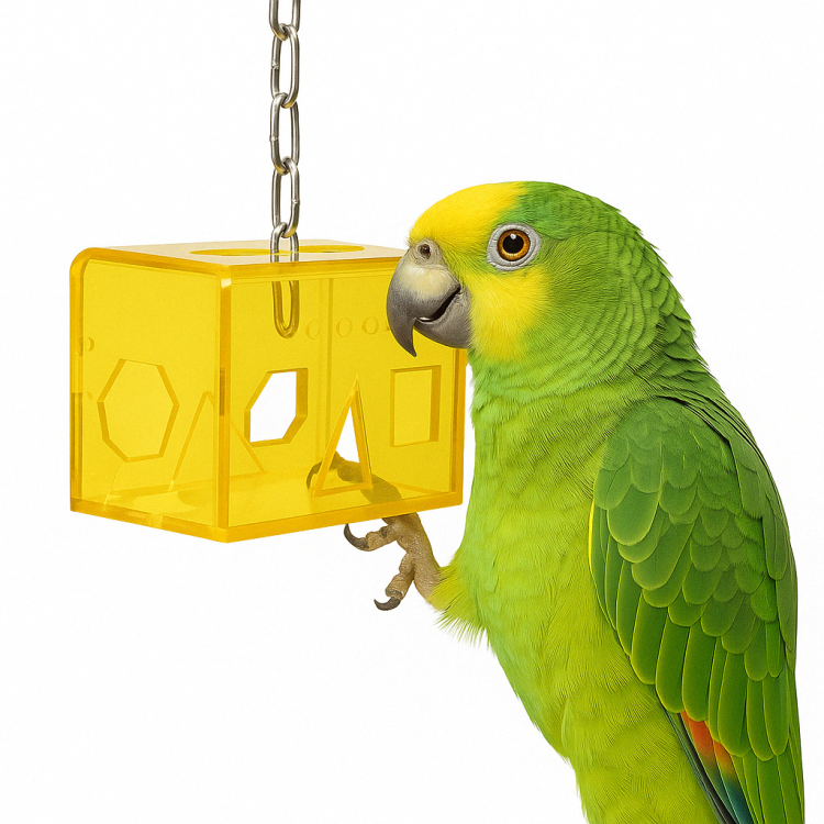 Żerująca Skrzyneczka - zabawka dla wszystkich papug od ParrotPlanet.pl