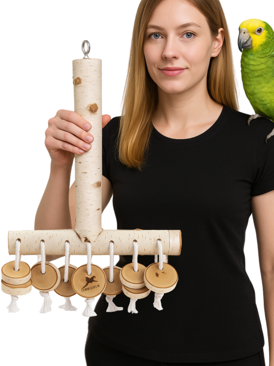 Parrot Planet Naturalnie - Big T - Zabawka dla dużych PaPug XXL- 2kg