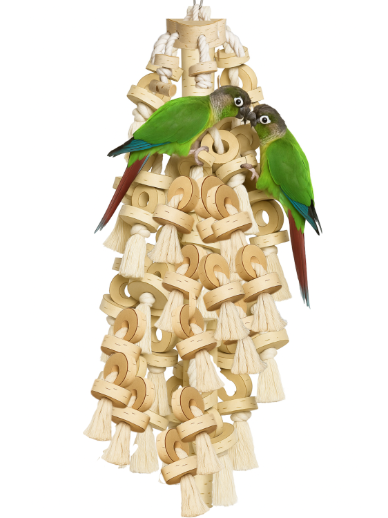 Parrot Planet Naturalnie - Gigant na Sznurach - Zabawka dla dużych PaPug XXXL- 15kg od ParrotPlanet.pl