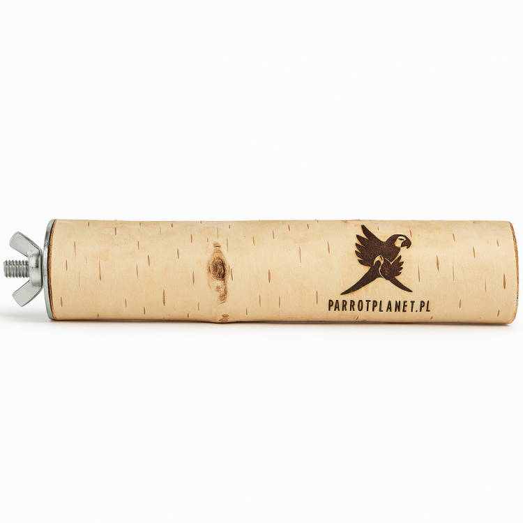 Parrot Planet - Żerdź brzozowa naturalna dla papug rozm. M/L - 30cm