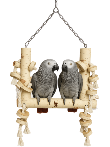 Parrot Planet Naturalnie - Brzozowa Huśtawka dla dużych papug