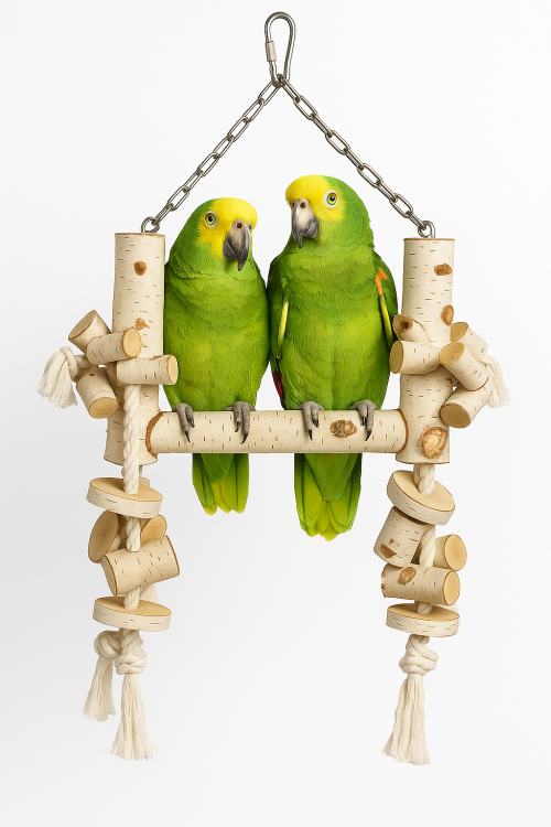 Parrot Planet Naturalnie - Brzozowa Huśtawka dla dużych papug