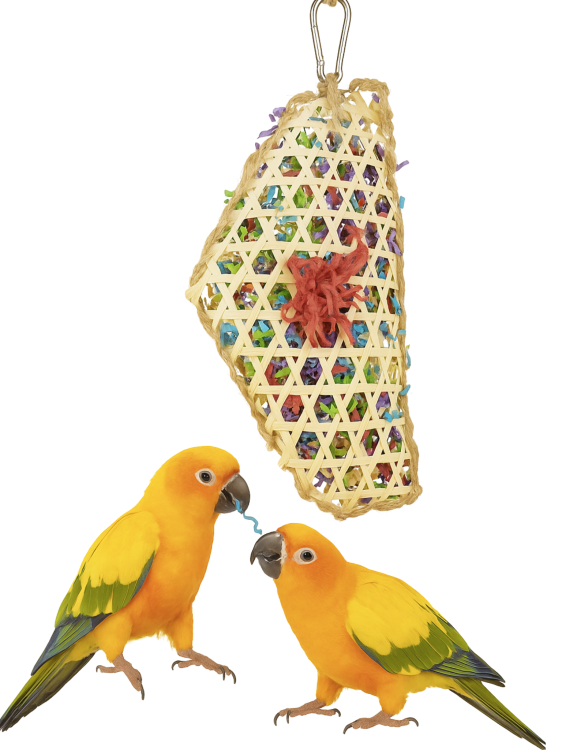 Papierek w Torebce S - kolorowa, naturalna zabawka dla wszystkich papug od ParrotPlanet.pl