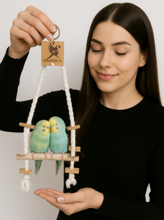 Parrot Planet Naturalnie - Brzozowa Huśtawka dla małych papug