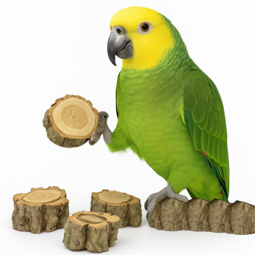 Jouets à ronger en liège pour perroquets | Lot de 3 | Jouet naturel et sécurisé de ParrotPlanet.fr