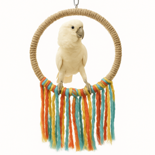 Housse en coton colorée L/XL pour balançoire à oiseaux - Parrot Planet.fr