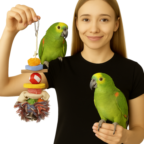 Mienerałek - Zabawka z Minerałami dla Papug od ParrotPlanet.pl