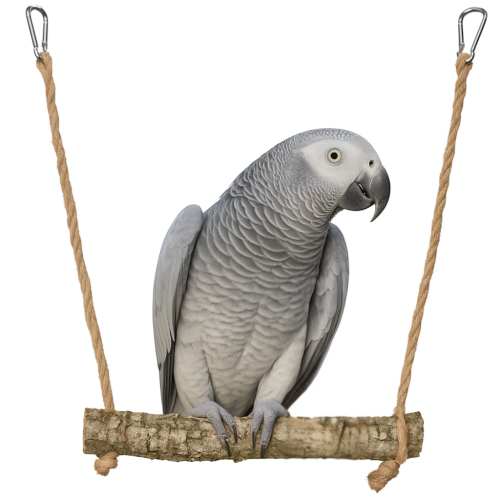Balancoire naturelle en liège pour perruches et oiseaux de taille moyenne de ParrotPlanet.fr