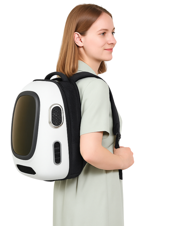 Inteligentny transporter dla papug Instachew Trekpod Biały (z obsługą aplikacji) od ParrotPlanet.pl