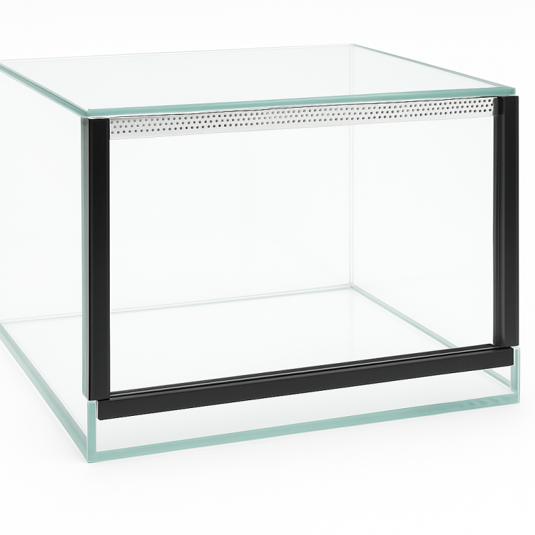 Terrarium 30x30x20 cm – Dla Ptaszników naziemnych | Skorpionów | Duże ślimaki | Kolonie mrówek | Szkło 4 mm, Gilotyna, Wentylacja Góra–Dół od ParrotPlanet.pl