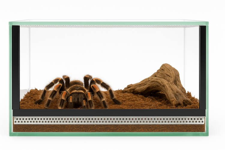 Terrarium 30x20x20 cm – Dla Ptaszników naziemnych | Skorpionów | ślimaki lądowe | Szkło 4 mm, Gilotyna, Wentylacja Góra–Dół od ParrotPlanet.pl