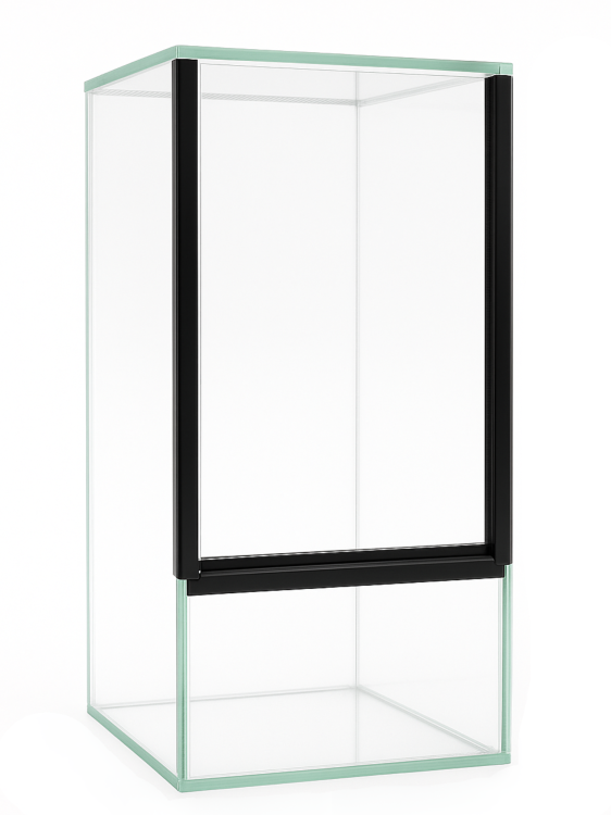 Terrarium 15x15x30 cm – Dla Ptaszników naziemnych | Skorpionów | modliszki naziemne | ślimaki lądowe | Szkło 4 mm, Gilotyna, Wentylacja Góra–Dół od ParrotPlanet.pl