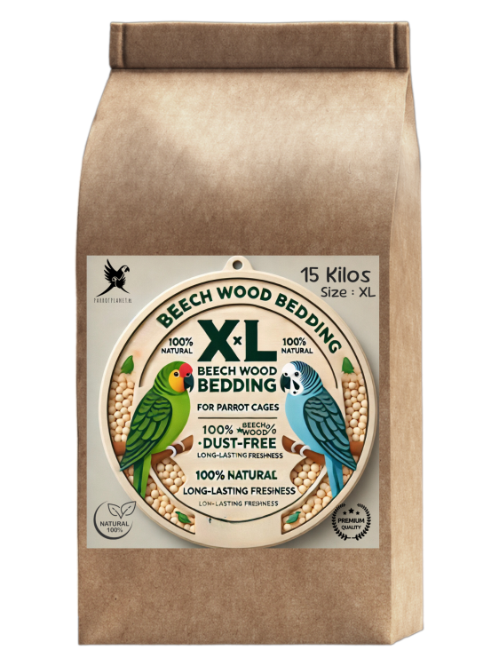 Bukowe zrębki Rozmiar XL – Naturalne, higieniczne podłoże do terrariów gadów 15 kg od ParrotPlanet.pl