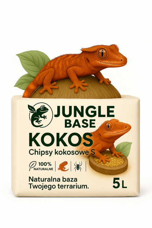 KOKOS Chipsy kokosowe S – Naturalne podłoże dla gadów, pajęczaków i płazów (5L) od ParrotPlanet.pl