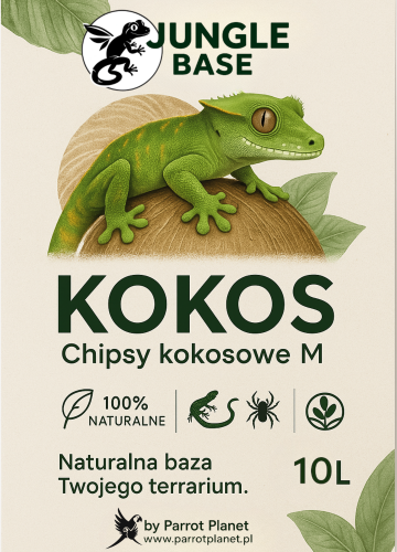 KOKOS Chipsy kokosowe M – Naturalne podłoże dla gadów, pajęczaków i płazów 10 Litrów od ParrotPlanet.pl