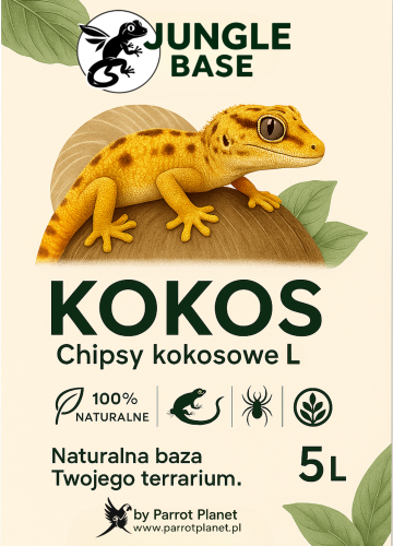 KOKOS Chipsy kokosowe L – Naturalne podłoże dla gadów, pajęczaków i płazów 5 Litrów od ParrotPlanet.pl