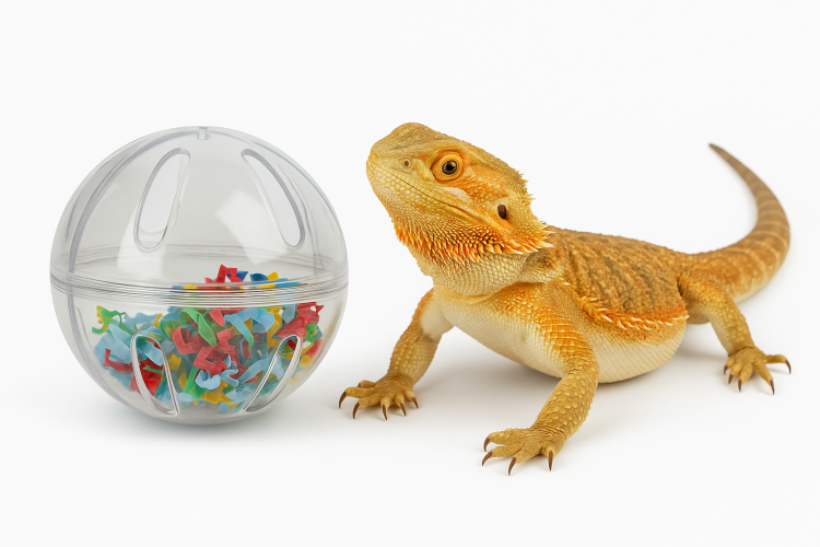 Balle sensorielle d’enrichissement – jouet et mangeoire pour reptiles et animaux exotiques | Parrot Planet.fr