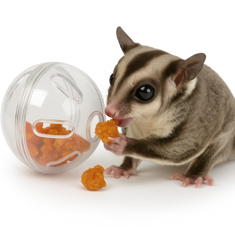 Balle sensorielle pour sugar gliders – jouet et mangeoire d’enrichissement | Parrot Planet.fr