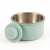 Adorable et pratique gamelle en métal taille S en coloris vert pastel de Parrot Planet.fr