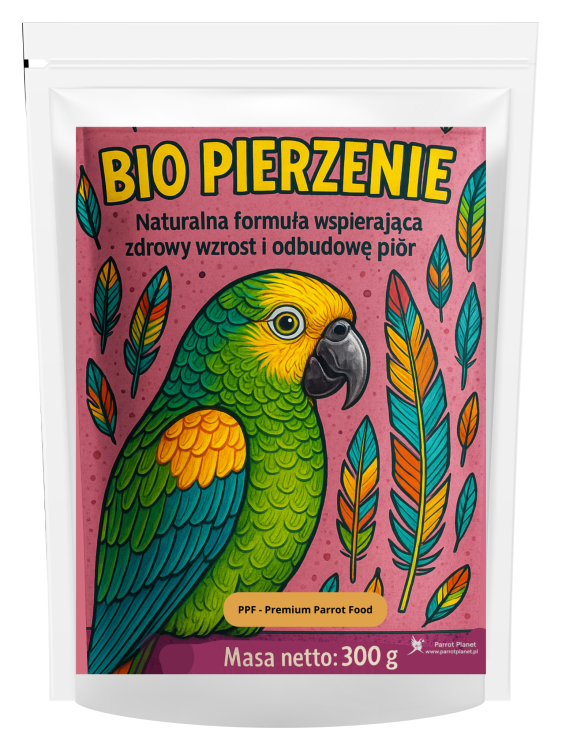 BIO MUE - Formule naturelle pour la santé et la brillance des plumes de perroquets 300 g de ParrotPlanet.fr