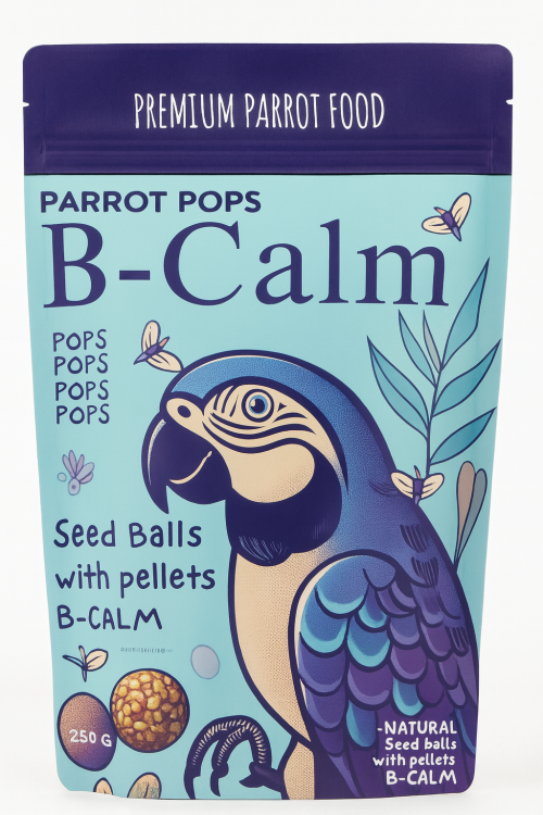 Parrot Pops B-Calm pour grands perroquets - Équilibre naturel, 250g de  ParrotPlanet.fr