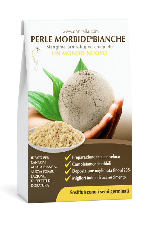 Ornitalia Perle Morbide Bianche/WHITE- Przepyszne  Naturalne Kiełki w kuleczkach dla wszystkich papug 4kg od ParrotPlanet.pl