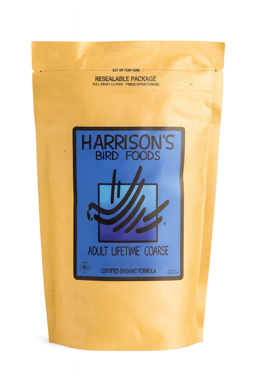 Harrison`s Adult Lifetime Coarse Organic Parrot Food - Granulat całoroczny dla średnich i dużych ptaków 450g od ParrotPlanet.pl