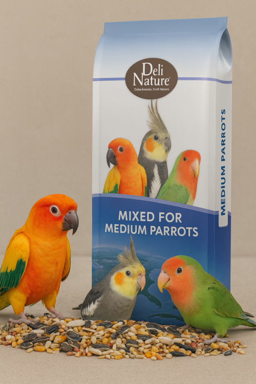 Deli Nature 59 - Mieszanka standardowa dla średnich PaPug 30% słonecznika 15kg od ParrotPlanet.pl