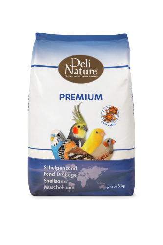 Deli Nature PREMIUM WHITE - Piasek biały krzemowy z muszlami (anyżowy) 5kg od ParrotPlanet.pl