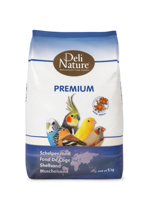 Deli Nature PREMIUM WHITE - Piasek biały krzemowy z muszlami (anyżowy) 5kg od ParrotPlanet.pl