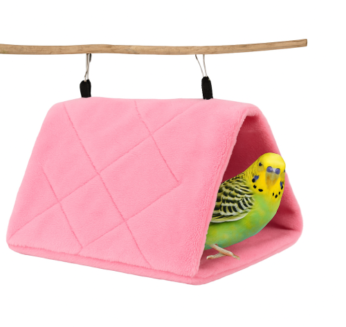 Tente S rose | Refuge sécurisé | Grotte pour petits perroquets de ParrotPlanet.fr