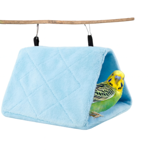 Tente S bleu pour petites perruches | Abri confortable et sécurisé 17x13 cm  de ParrotPlanet.fr