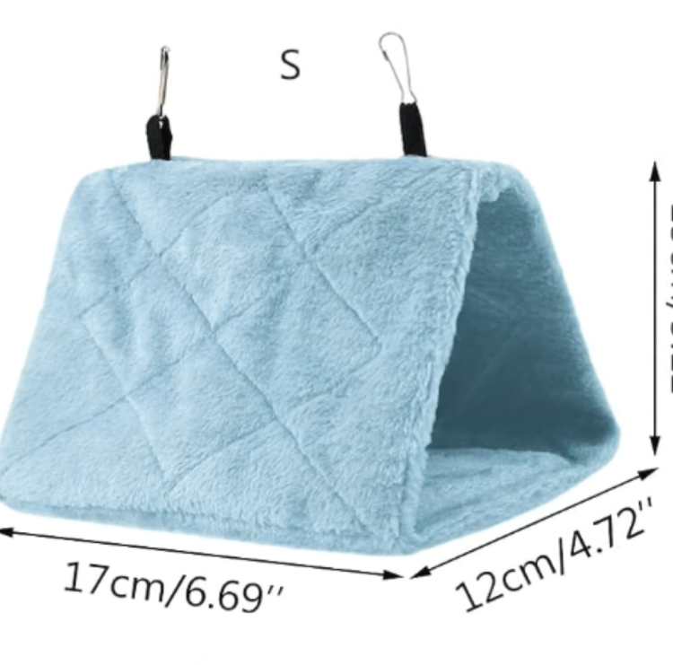 Tente S bleu pour petites perruches | Abri confortable et sécurisé 17x13 cm  de ParrotPlanet.fr