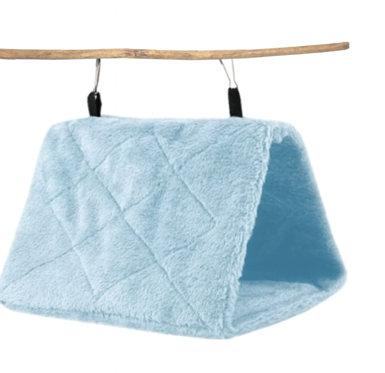Tente S bleu pour petites perruches | Abri confortable et sécurisé 17x13 cm  de ParrotPlanet.fr