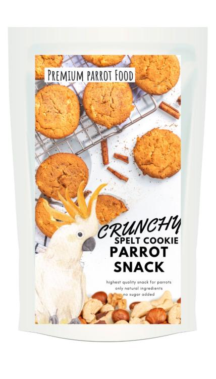 Crunchy Spelt Cookie – Maślane ciastka orkiszowe – 50g – Przekąska dla wszystkich papug od ParrotPlanet.pl