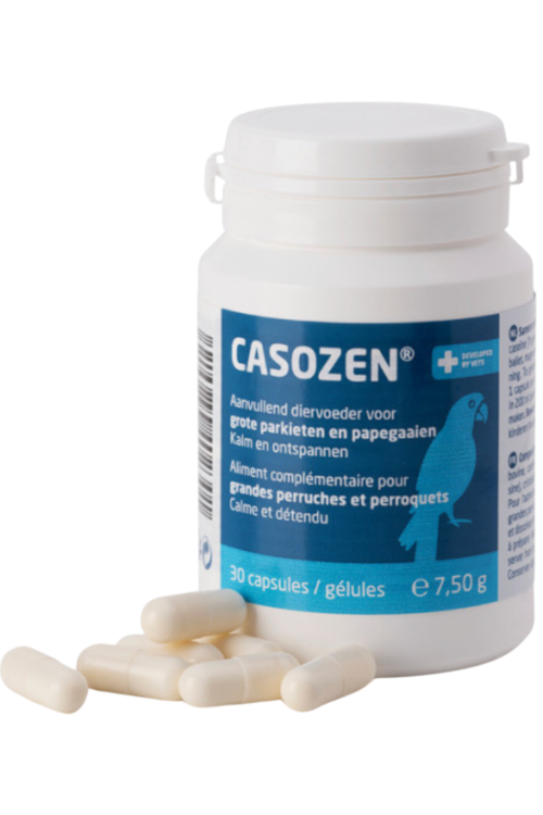 CASOZEN 30 pcs – Préparation naturelle anti-stress et contre le picage des plumes pour perroquets od parrotPlanet.fr