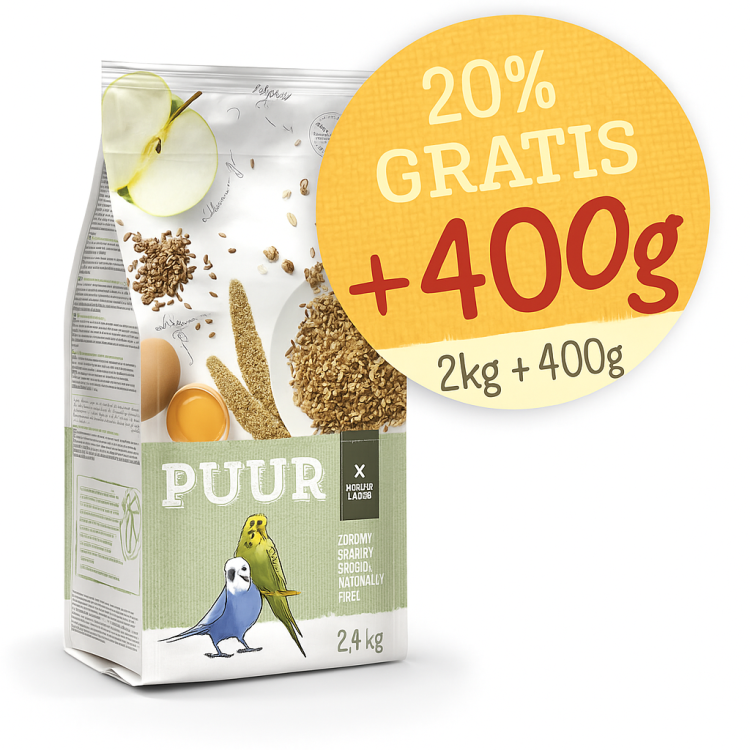 WITTE MOLEN PUUR BUDGIE 2kg | pokarm dedykowany dla papużek falistych od ParrotPlanet.pl
