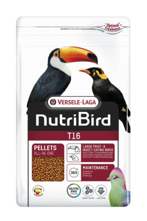 Versele-Laga NutriBird T16 700 g – Aliment complet pour toucans, touracos et grands oiseaux frugivores od ParrotPlanet.fr