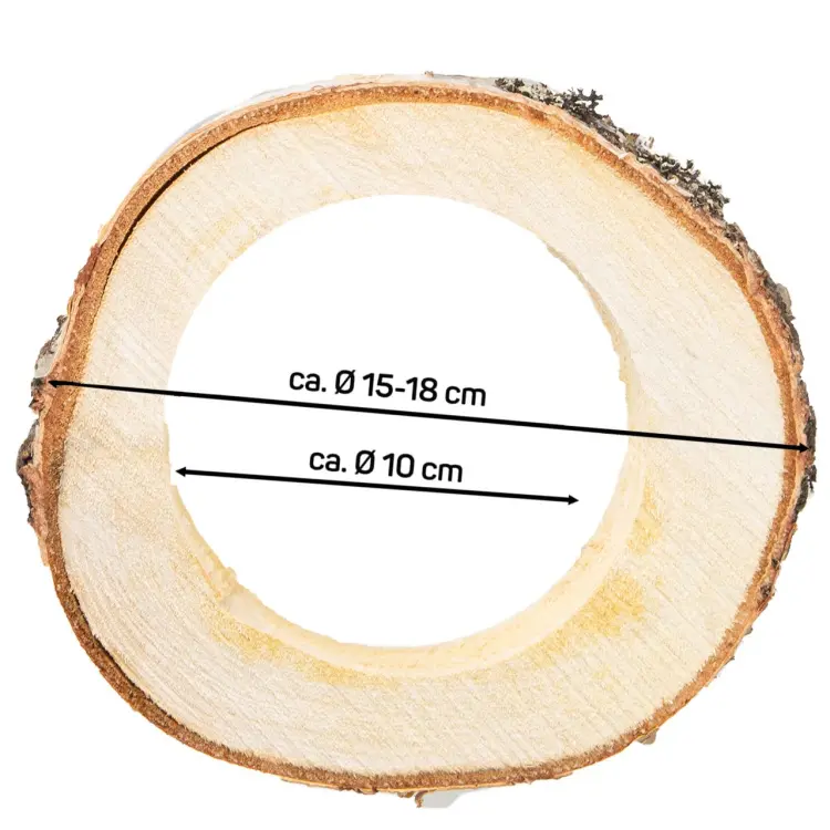 Anneau en bois de bouleau naturel – Balançoire et perchoir pour perroquets | Ø 15–18 cm | Fabrication artisanale od ParrotPlanet.fr