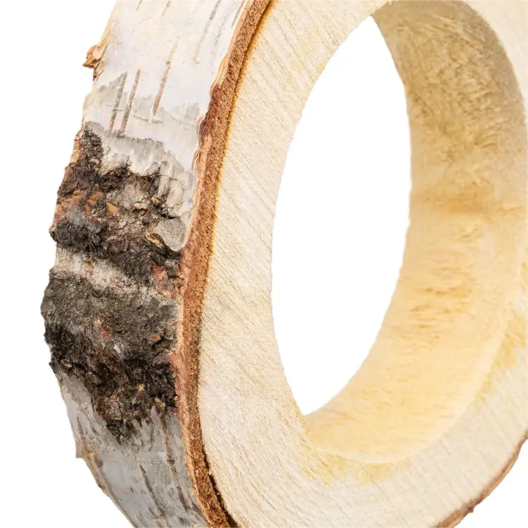 Anneau en bois de bouleau naturel – Balançoire et perchoir pour perroquets | Ø 15–18 cm | Fabrication artisanale od ParrotPlanet.fr