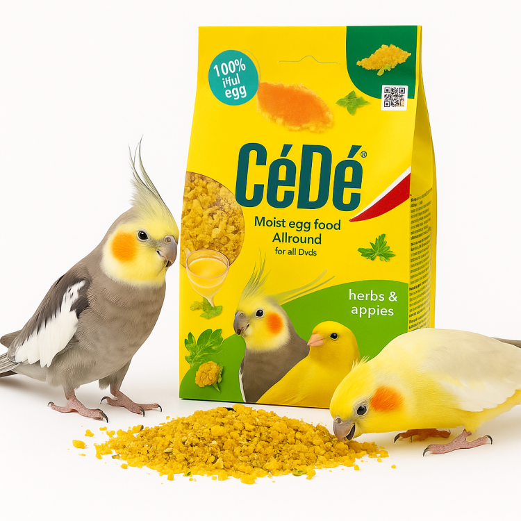 CEDE Allround Herbs Apple 200 g – Pâtée aux œufs avec pomme et herbes pour calopsittes, perroquets et oiseaux exotiques od ParrotPlanet.fr