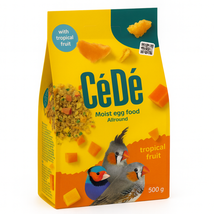 CEDE Allround Tropical Fruit 200 g – Pâtée aux œufs riche en protéines avec fruits tropicaux pour oiseaux  od ParrotPlanet.fr