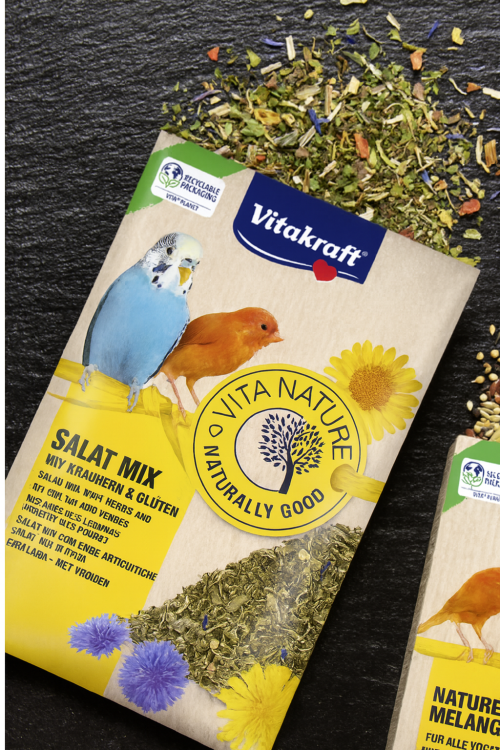 Vitakraft Salat Mix 10 g – Mélange d’herbes et de fleurs pour canaris et perruches ondulées od ParrotPlanet.fr