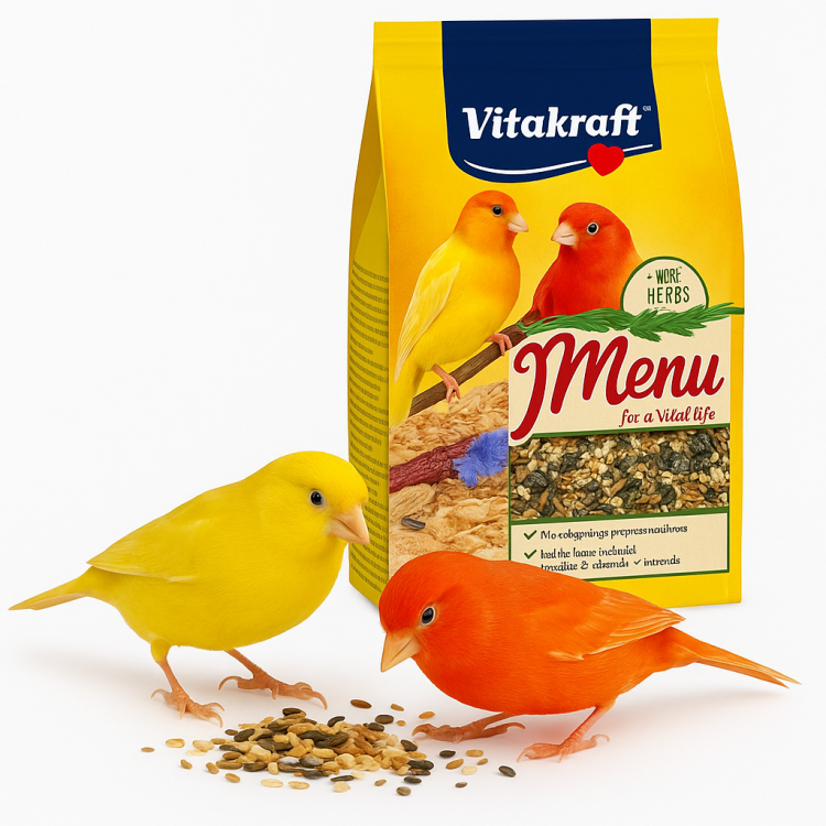 Vitakraft Menu Canari 1 kg – Aliment complet pour canaris avec vitamines et miel od ParrotPlanet.fr