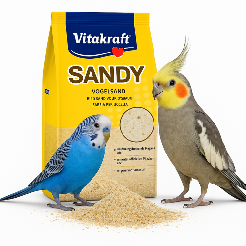 Vitakraft Sandy 2,5 kg – Sable naturel pour oiseaux avec anis et coquilles od ParrotPlanet.fr