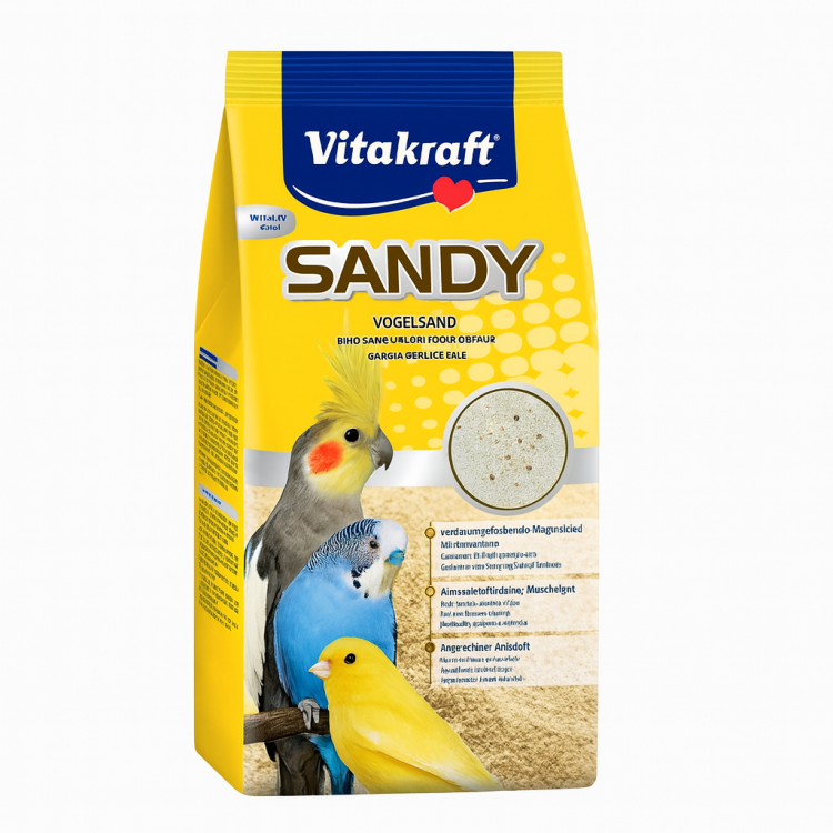 Vitakraft Sandy 2,5 kg – Sable naturel pour oiseaux avec anis et coquilles od ParrotPlanet.fr