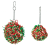 Collection de Noël | Christmas Shredder Ball | jouet en bois pour perroquets | 10 × 22 cm | ParrotPlanet.fr