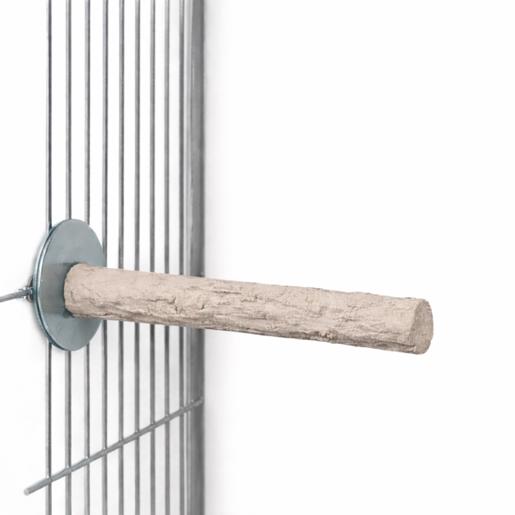 Back Zoo Nature Super Stone Perch 28 cm Ø40 mm – perchoir minéral pour cage de perroquets moyens et grands pour l’usure des griffes et du bec  de Parrotplanet.fr