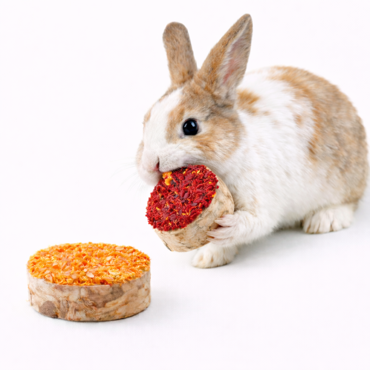 Bûches de Bouleau aux Légumes – friandise naturelle et jouet à mâcher pour rongeurs 70 g de ParrotPlanet.fr