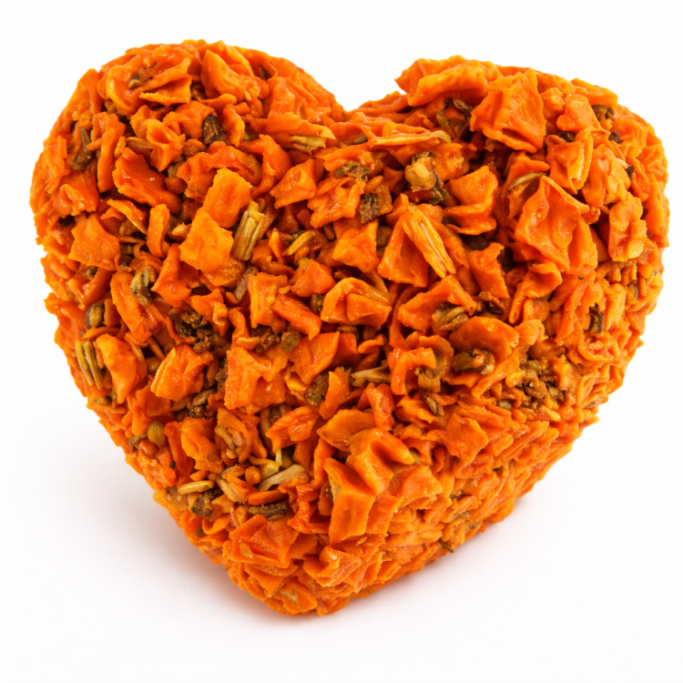 Cœur à la Carotte – friandise naturelle pour rongeurs 40 g de ParrotPlanet.fr